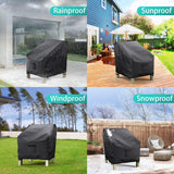 Outdoor Lounge Chair Cover Oxford 600D, 96cm 2pcs