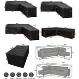 L Shape Corner Sofa Cover Waterproof 260 x 192 x 82cm