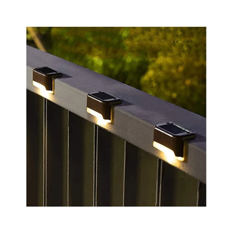 Solar LED deck lights in warm white 16 pack - view 1