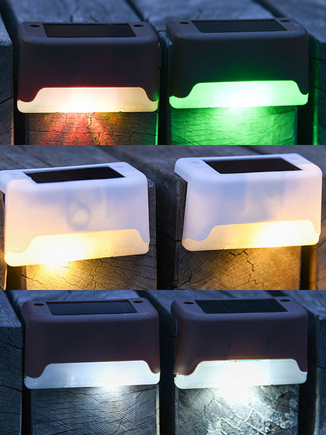 Solar LED deck lights in warm white 16 pack - view 10