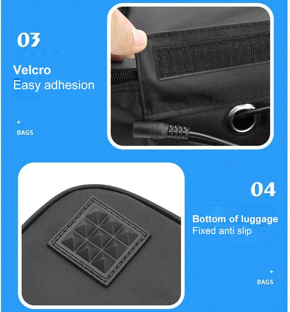 Millingandi 12V Car Insulated Cooler Bag, 29 x 21 x 11cm