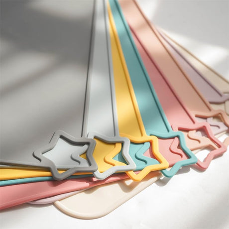 Silicone baby placemat two pack in light mauve