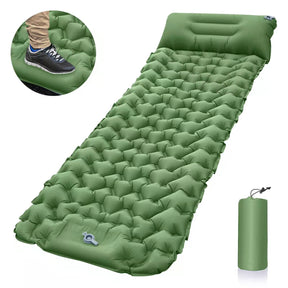 Emerald Self Inflating Camping Mattress, Single, Olive Green