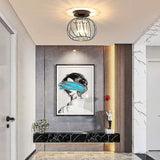 Mini black crystal chandelier, interior setting