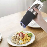 Cefalu Salt and Pepper Grinder Set, Electric, Ceramic Core, Black, 50ml, 2pcs