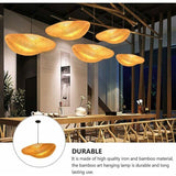 Bamboo rattan pendant light, alternate view