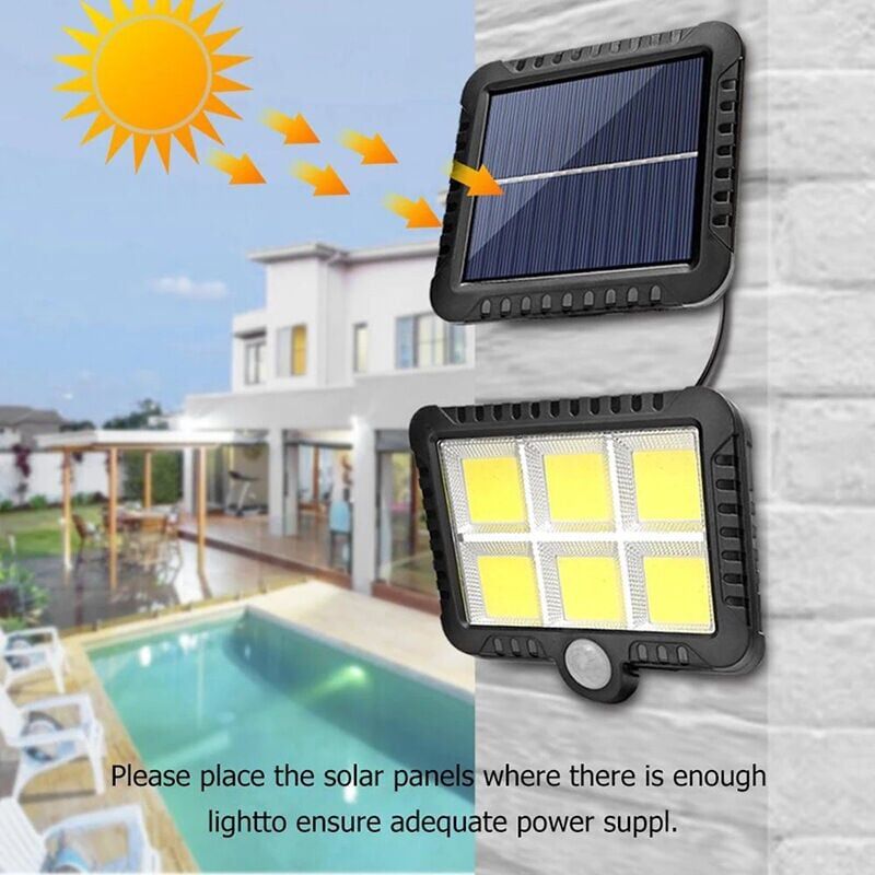 Ceglie Solar Motion Sensor Wall Light, 56 LED, IP65