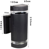 Outdoor Up Down Wall Light Aluminium GU10 Black wall sconce 4