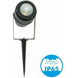 LED Garden Stake Spotlight, 12W Black Neutral White