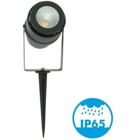LED Garden Stake Spotlight, 12W Black Neutral White