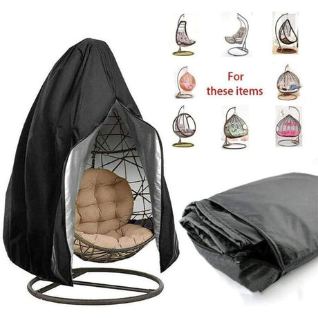 Hanging Egg Chair Cover Oxford 210D, Black 230 x 200cm