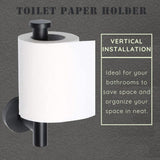Calvi Toilet Paper Holder, 304 Stainless Steel, Wall Mounted, Matte Black