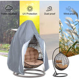 Hanging Egg Chair Cover Oxford 210D, Grey 190 x 115cm