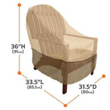 Outdoor Bench Cover, Brown 85cm