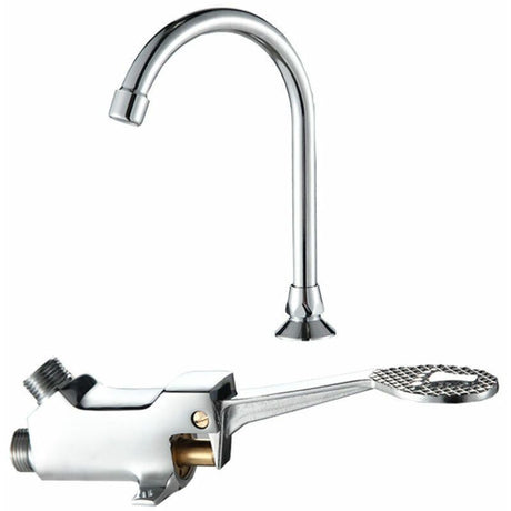Hands Free Foot Pedal Control Tap, Mirror Chrome