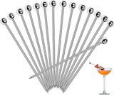 Stainless steel cocktail picks 30 pack - view 1