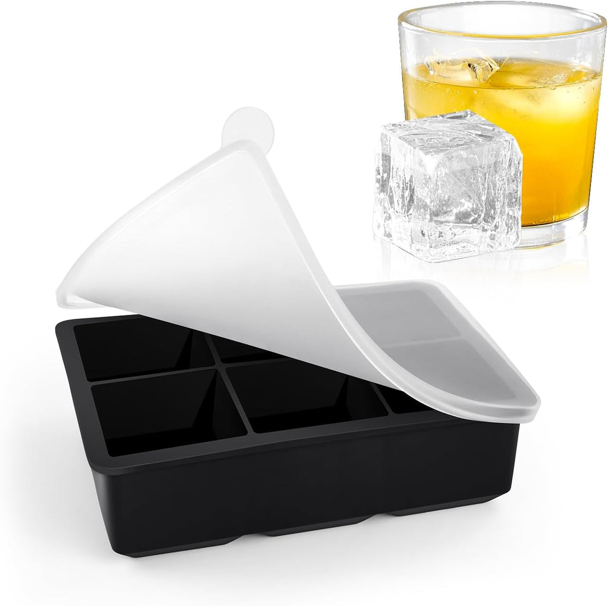 Aracena silicone ice cube tray with a lid making large cubes
