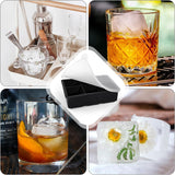 Aracena Silicone Ice Cube Tray, 2 Inch, 6 Cavity, Lidded
