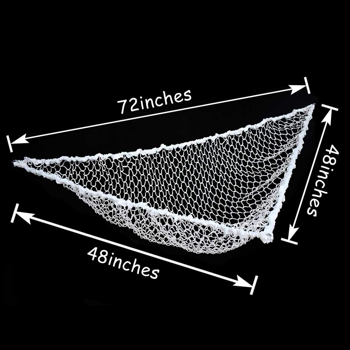 Included anchors and metal hooks for the storage net