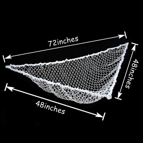 Included anchors and metal hooks for the storage net