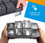 Vezelay Large Silicone Ice Cube Tray Set with Lids