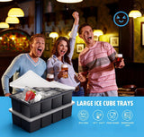 Vezelay Large Silicone Ice Cube Tray Set with Lids
