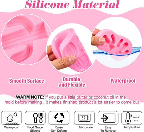 Three piece cactus silicone fondant mould set