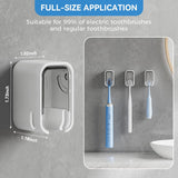 Adhesive strip on the back of the toothbrush holder before mounting