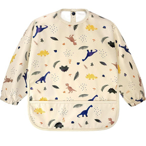 Long sleeve waterproof baby bib and toddler smock