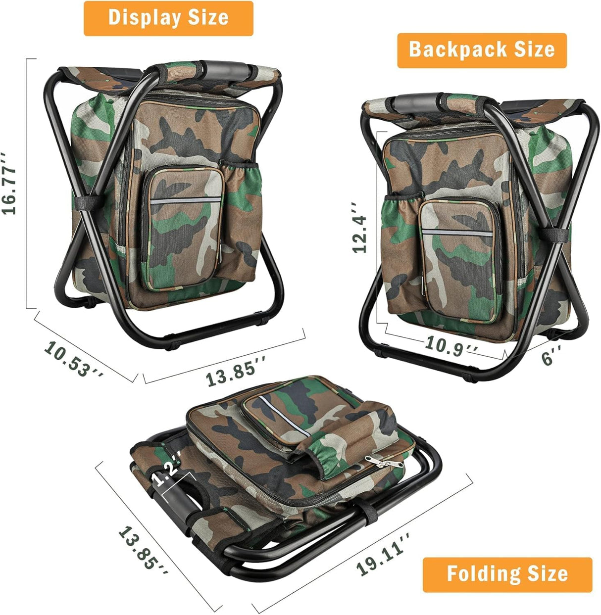 Kata Tjuta Compact Folding Camp Chair, Camouflage