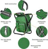 Kings Canyon Folding Camp Chair with Fishing Rod Holder, Military Green
