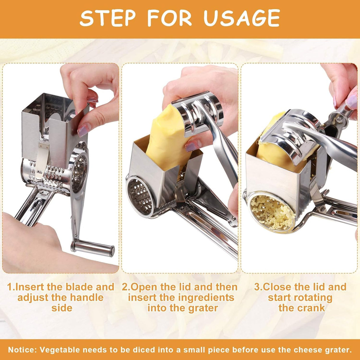 Drum separated from the handle for hand washing