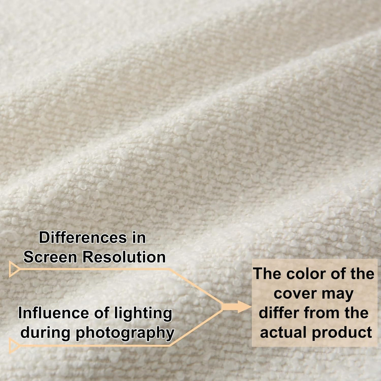 Hamilton Boucle Throw Cushions, White, 18" 2pcs