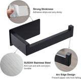 Corte Toilet Paper Holder, SUS304 Stainless Steel, Self Adhesive, Black