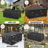 Rectangular Table Cover Oxford 420D, Black 274 x 208 x 71cm