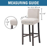 Gunnamatta ivory waterproof bar stool cover in a modern Australian kitchen view 2