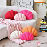 Wentworth Falls Seashell Cushion, Plush, Ivory, 13 Inch