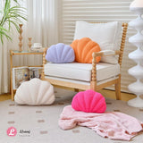 Wentworth Falls Seashell Cushion, Plush, Ivory, 13 Inch