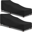 Daydream black waterproof outdoor lounge cover in an outdoor setting