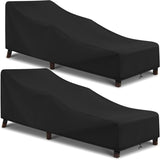 Daydream black waterproof outdoor lounge cover in an outdoor setting