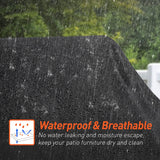 Daydream 2pcs Outdoor Lounge Cover, Black Waterproof