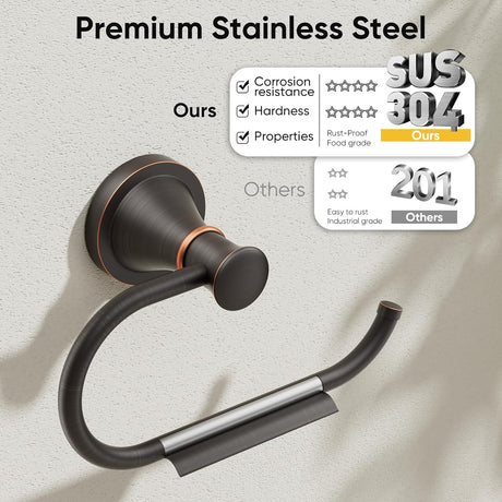 Zinc alloy wall base with concealed screw fixing on the roll holder