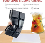 Dispute Ice Cube Tray, Large 2 Inch Square, Silicone with Lid