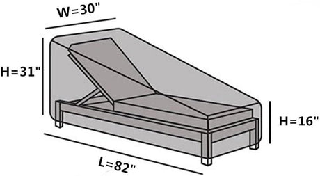 Magnetic Sun Lounger Cover, Waterproof
