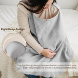 Beige breathable cotton nursing cover