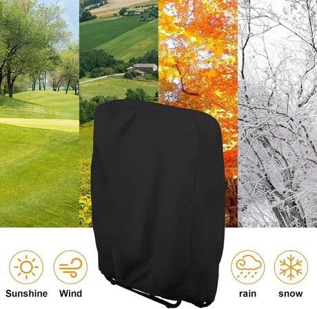 Folding Sun Lounger Cover Oxford 210D, Black 110cm 2pcs