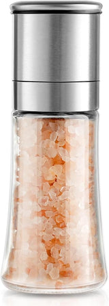 Marsala single glass salt or pepper grinder with ceramic core