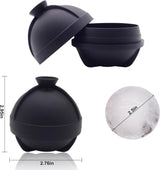 Corbara Ice Ball Mould, Sphere, 2.5 Inch, with Funnel, 4pcs