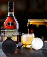 Corbara Ice Ball Mould, Sphere, 2.5 Inch, with Funnel, 4pcs