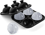 Barrea silicone baseball shaped sphere ice mould for whisky